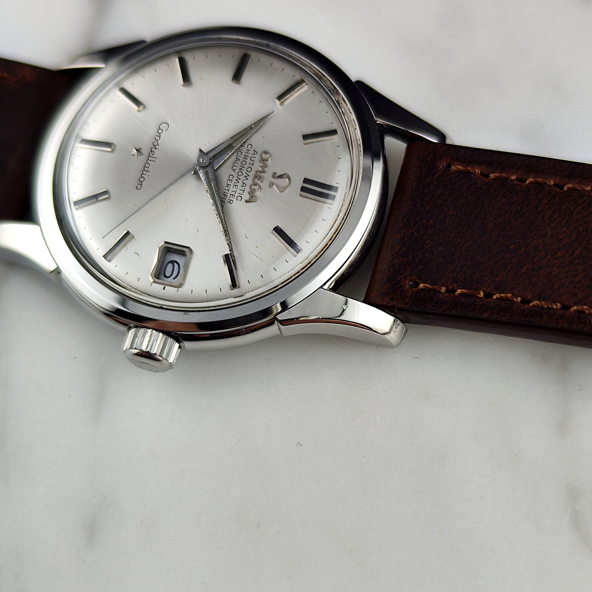 OMEGA Constellation Chronometer Silver Dial Date 1960 Serviced 09/2026 [REF. 14393]