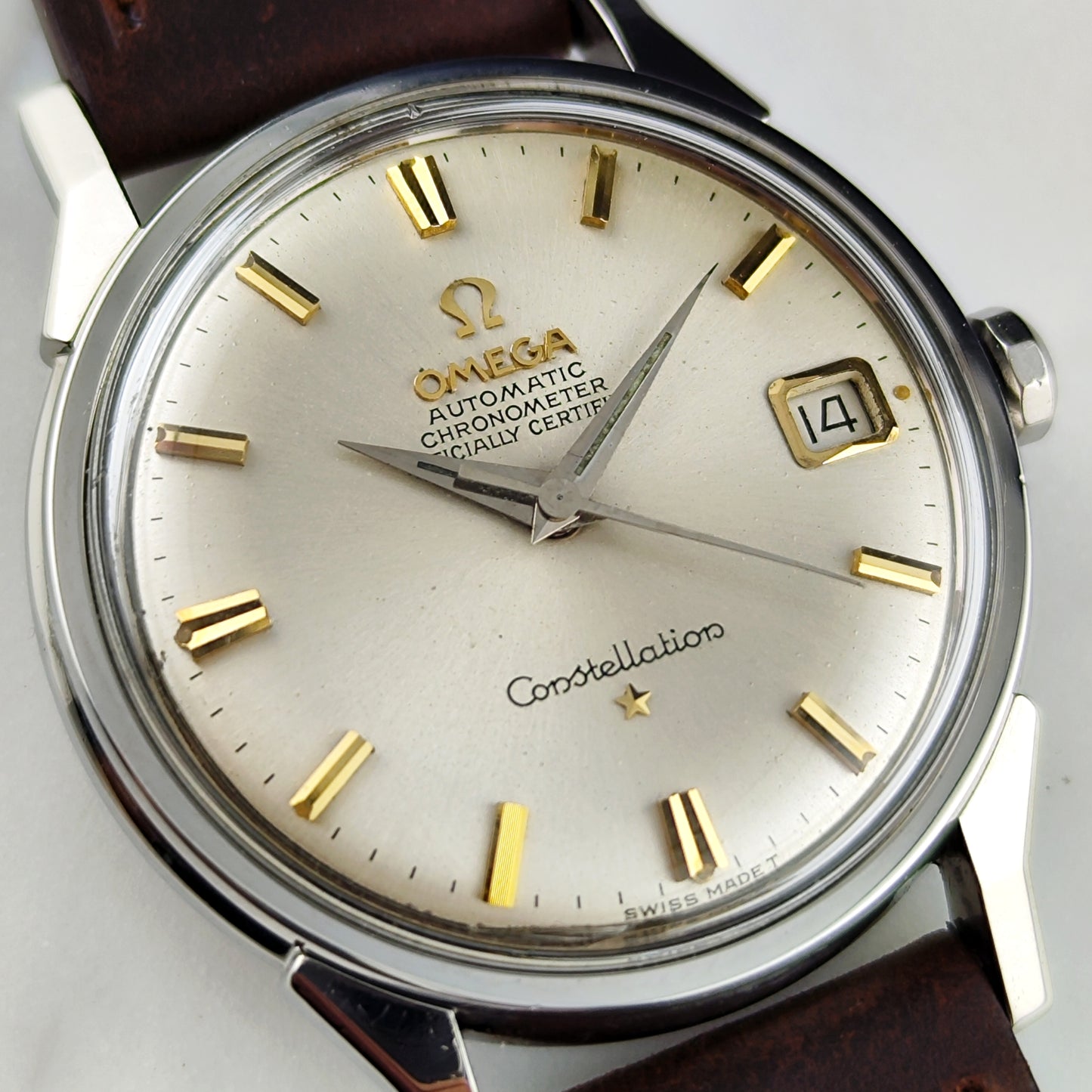 Omega Constellation Chronometer Silver Dial Gold 1962 Serviced 07/2026 [REF. 14902]