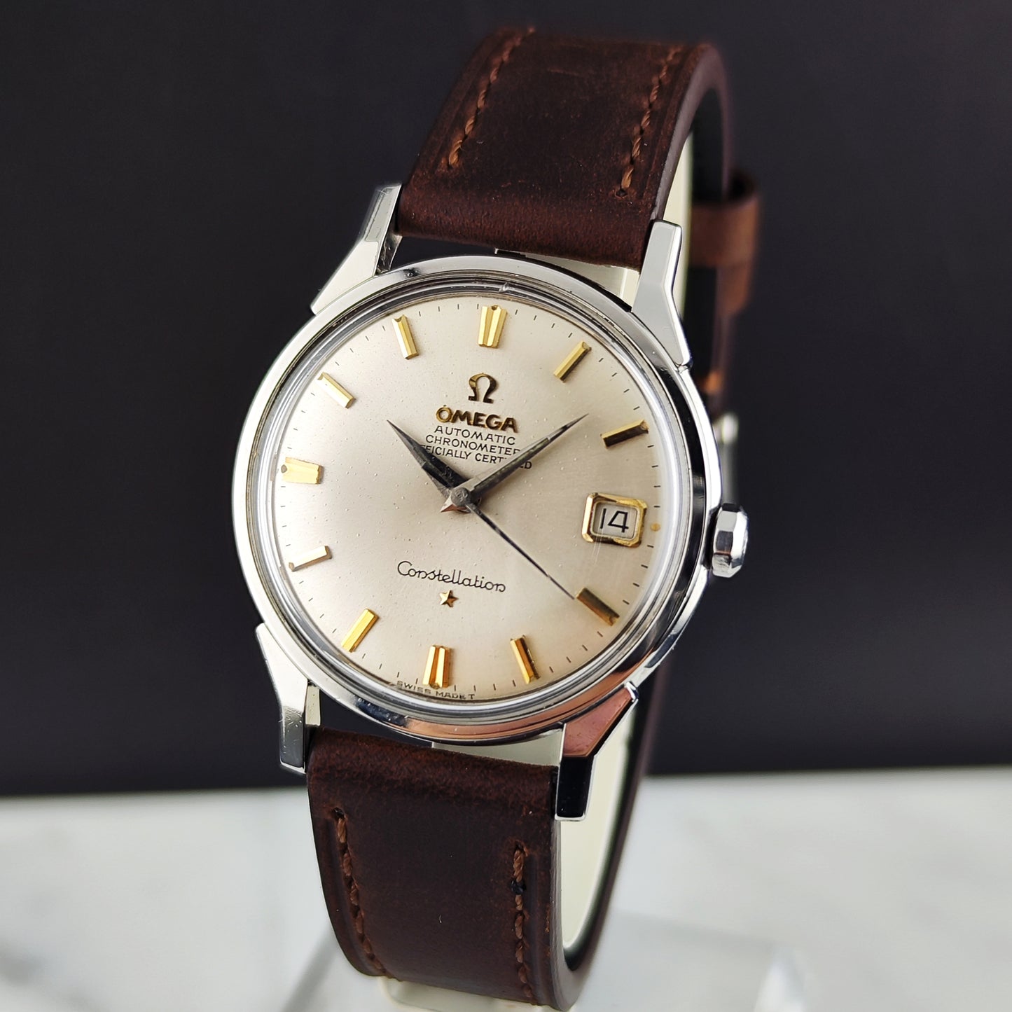 Omega Constellation Chronometer Silver Dial Gold 1962 Serviced 07/2026 [REF. 14902]