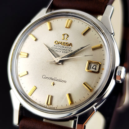Omega Constellation Chronometer Silver Dial Gold 1962 Serviced 07/2026 [REF. 14902]