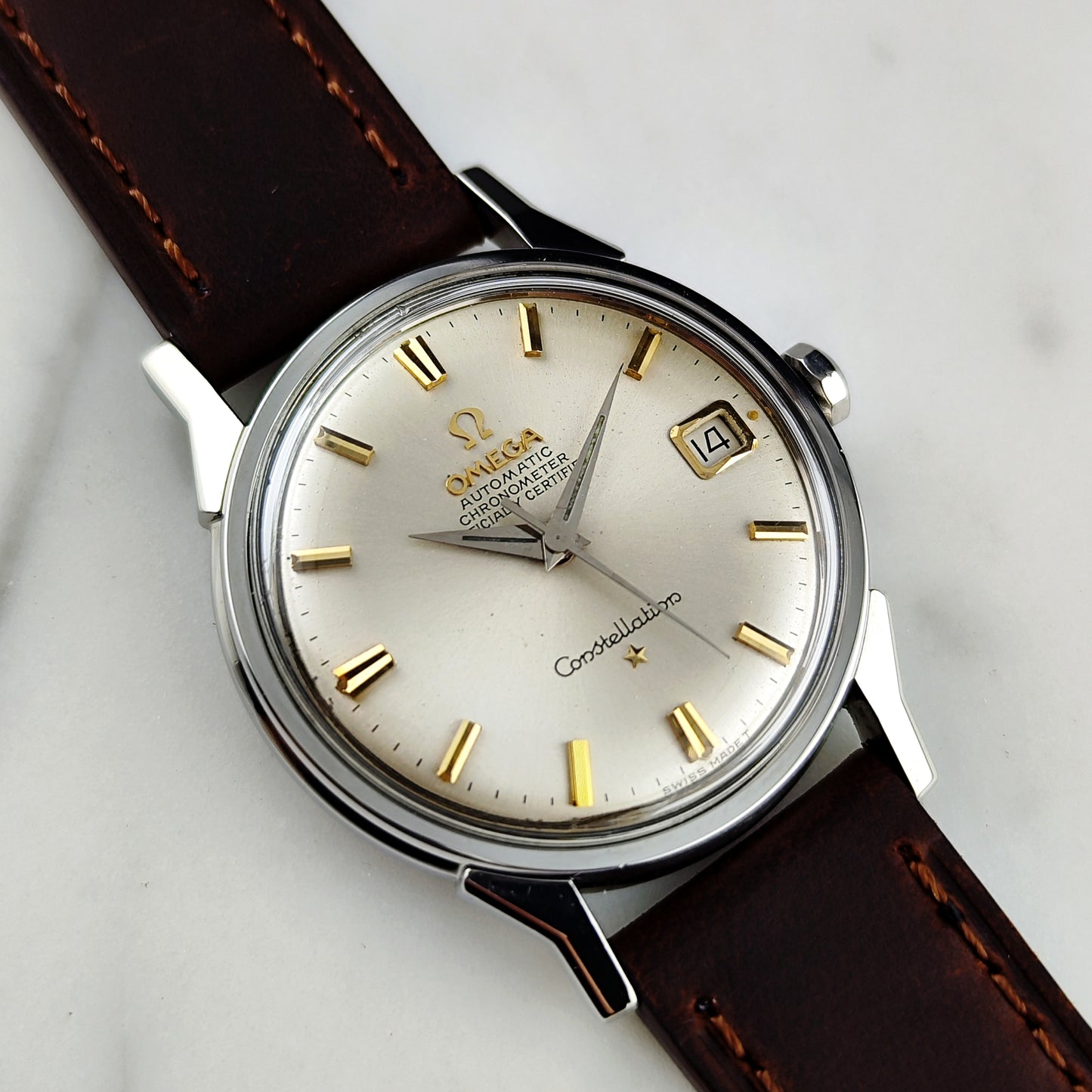 Omega Constellation Chronometer Silver Dial Gold 1962 Serviced 07/2026 [REF. 14902]