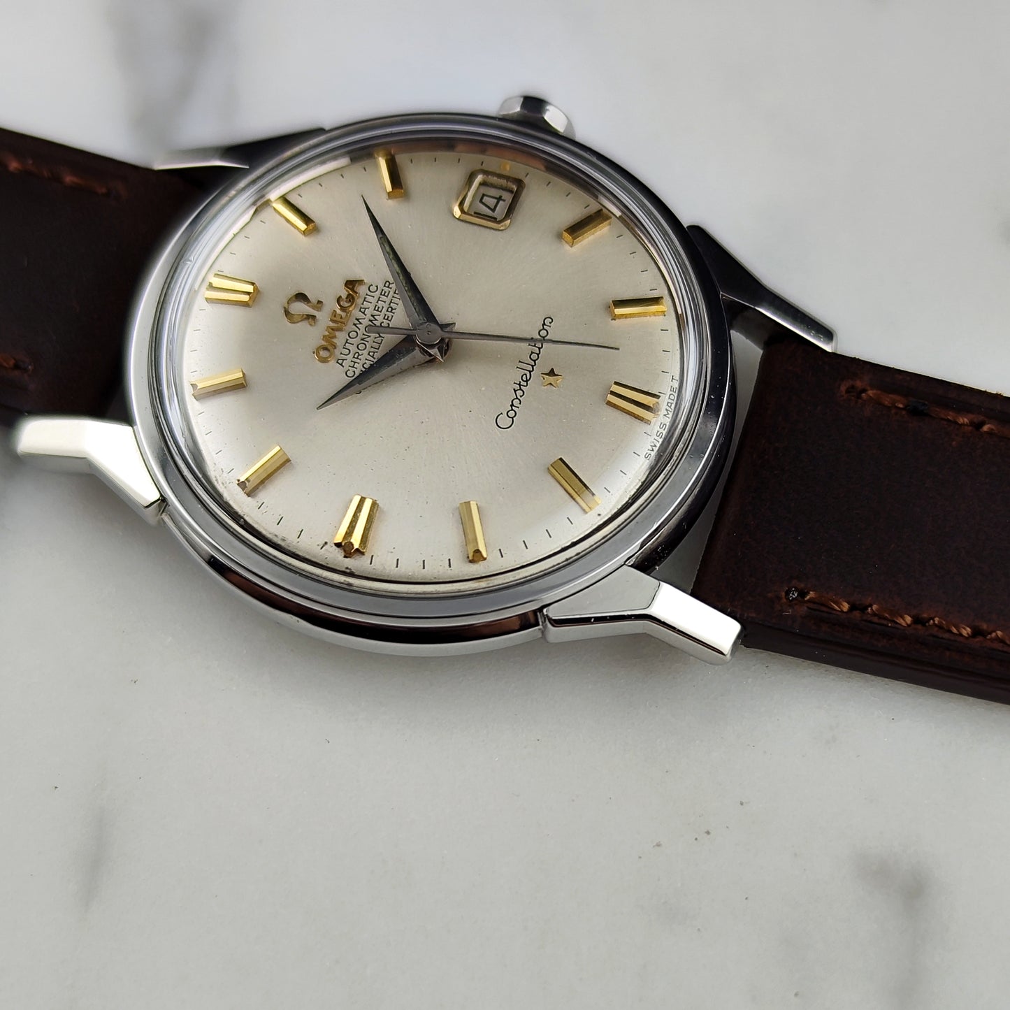 Omega Constellation Chronometer Silver Dial Gold 1962 Serviced 07/2026 [REF. 14902]