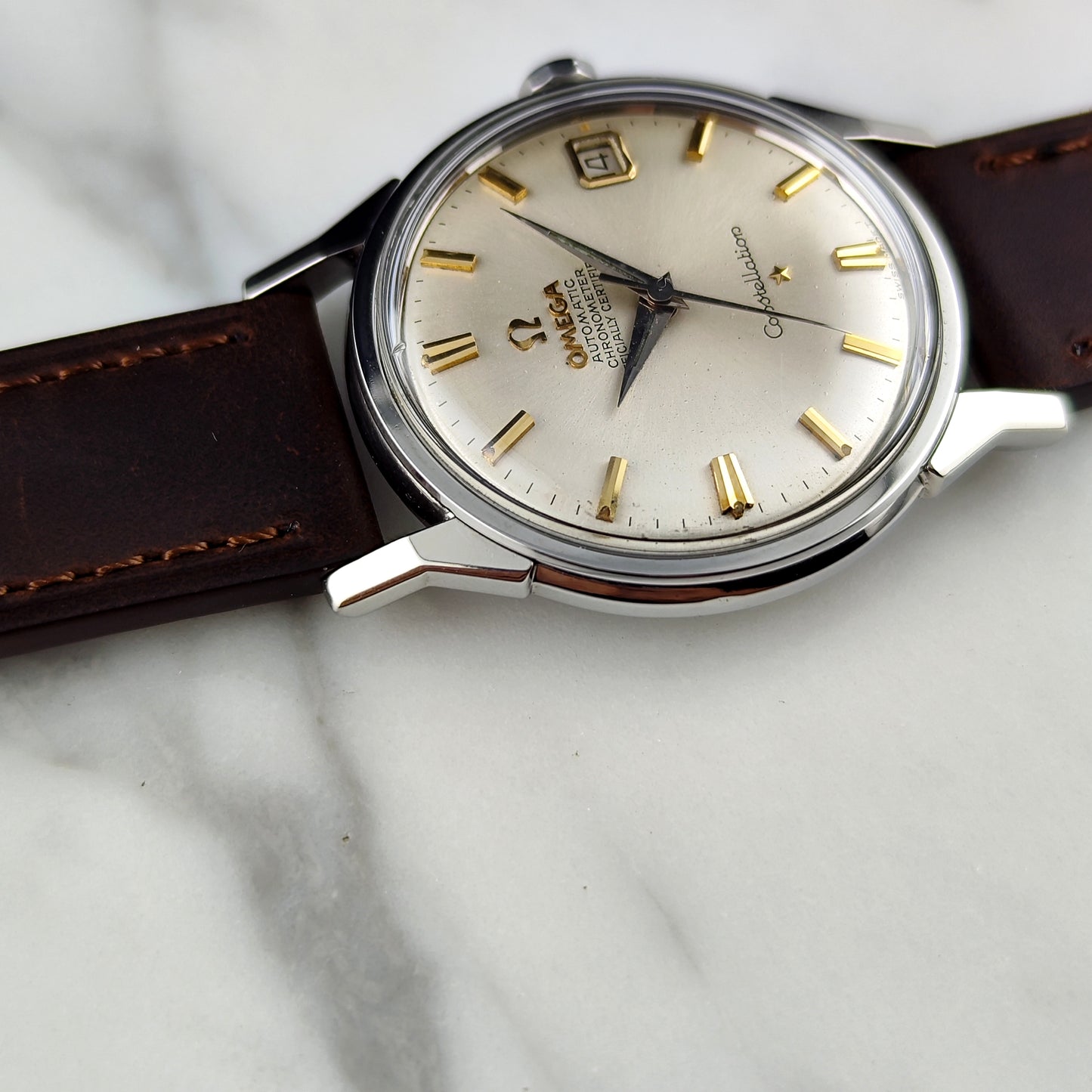 Omega Constellation Chronometer Silver Dial Gold 1962 Serviced 07/2026 [REF. 14902]