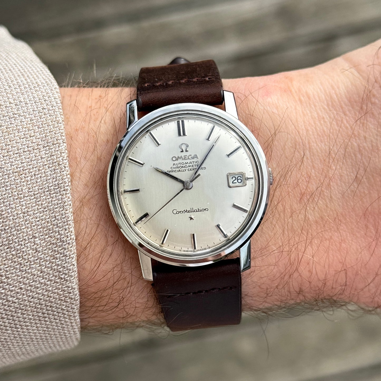 OMEGA Constellation Chronometer Steel Date 1967 Serviced 04/2026 [REF. 168.010]