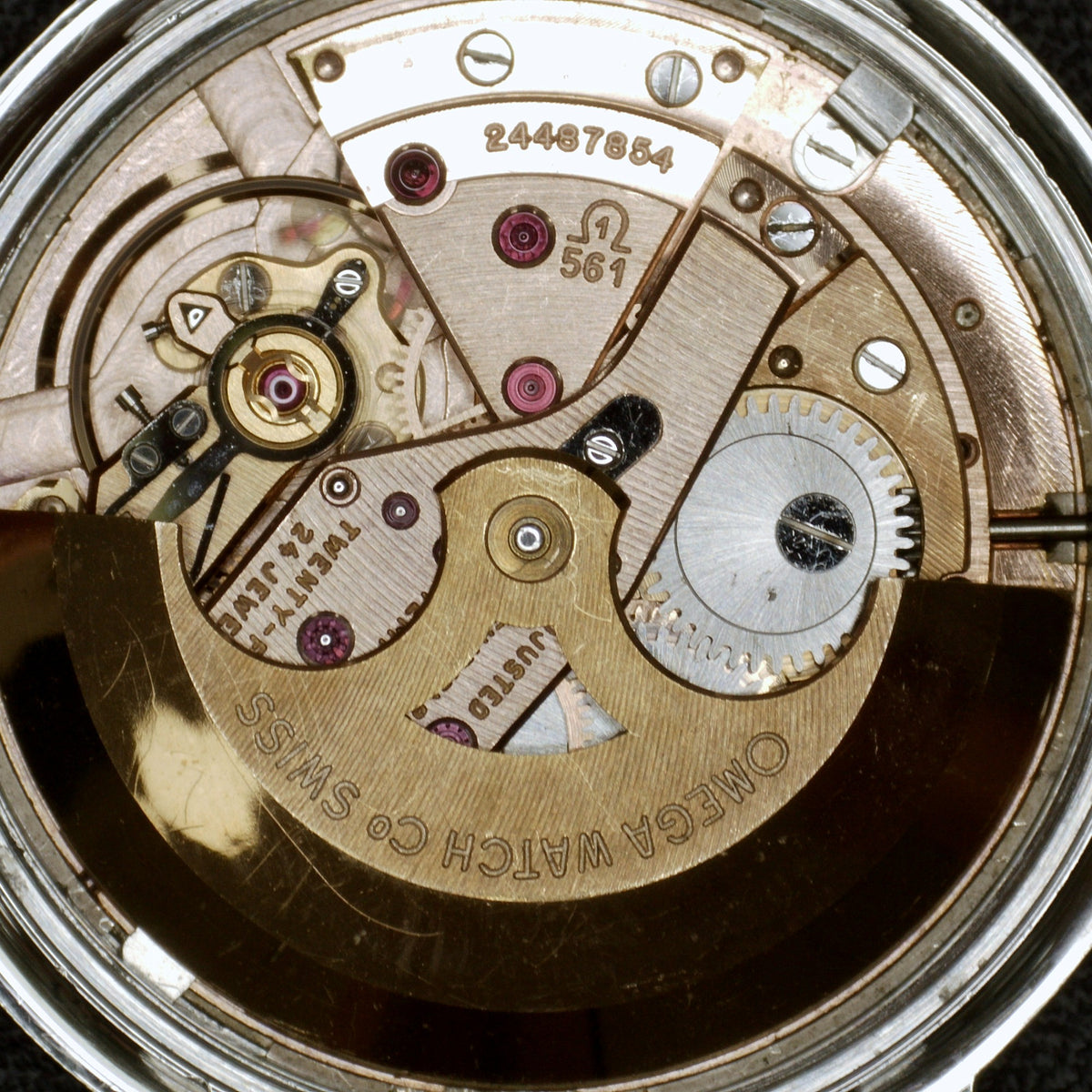 Omega Constellation Chronometer Steel Silver Dial 1966 Serviced 10/2026 – Uhrwerk mit Kaliber-Gravur