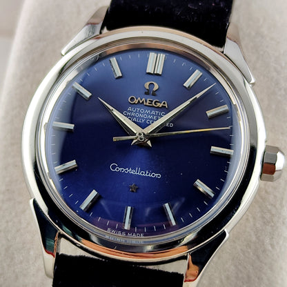 OMEGA Constellation Chronometer Super Rare Blue Dial 1958 with Box [REF. 2887]