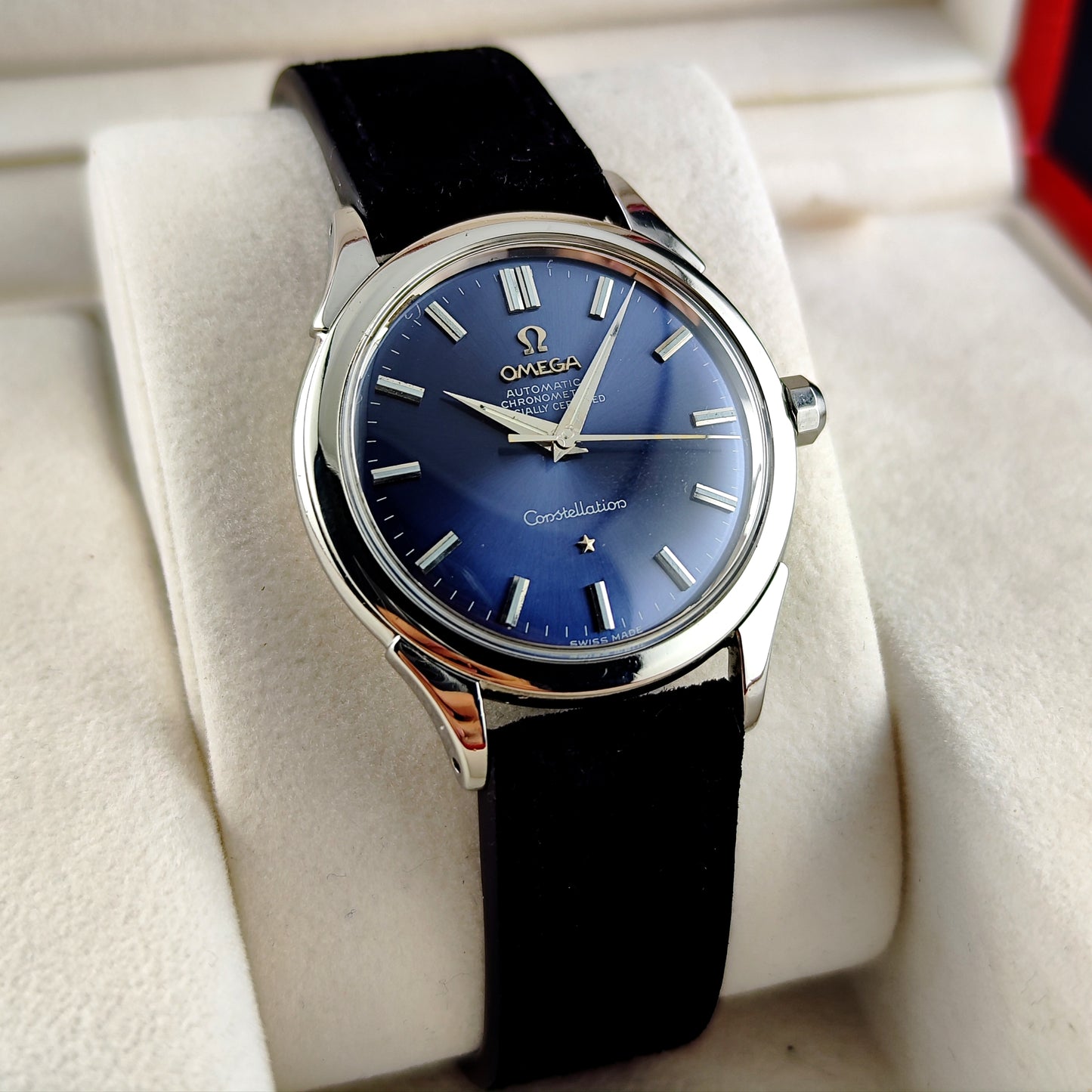 OMEGA Constellation Chronometer Super Rare Blue Dial 1958 with Box [REF. 2887]