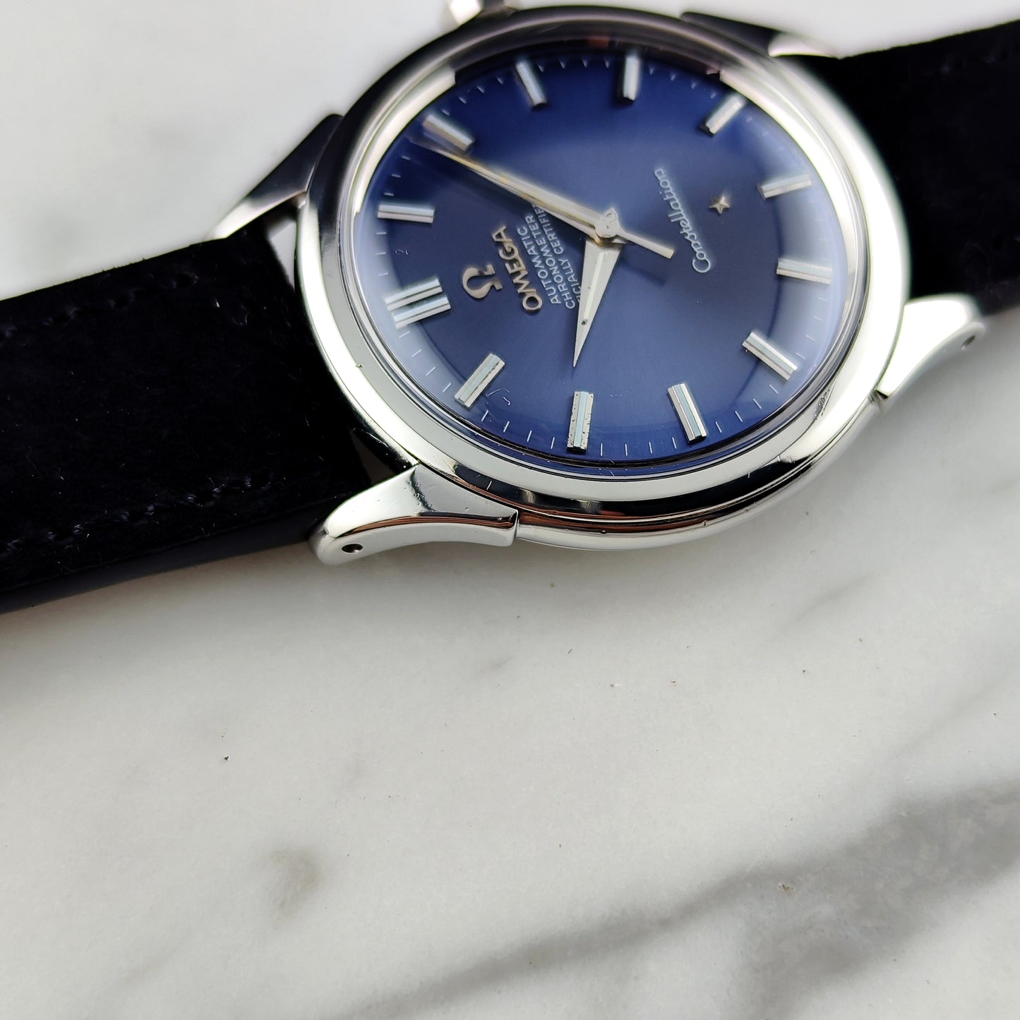 OMEGA Constellation Chronometer Super Rare Blue Dial 1958 with Box [REF. 2887]