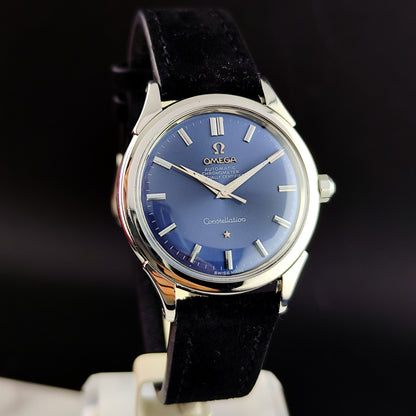 OMEGA Constellation Chronometer Super Rare Blue Dial 1958 with Box [REF. 2887]