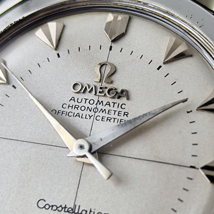 Omega Constellation Chronometer White Dial Special Index 1956 with Box – Zifferblatt in Nahaufnahme