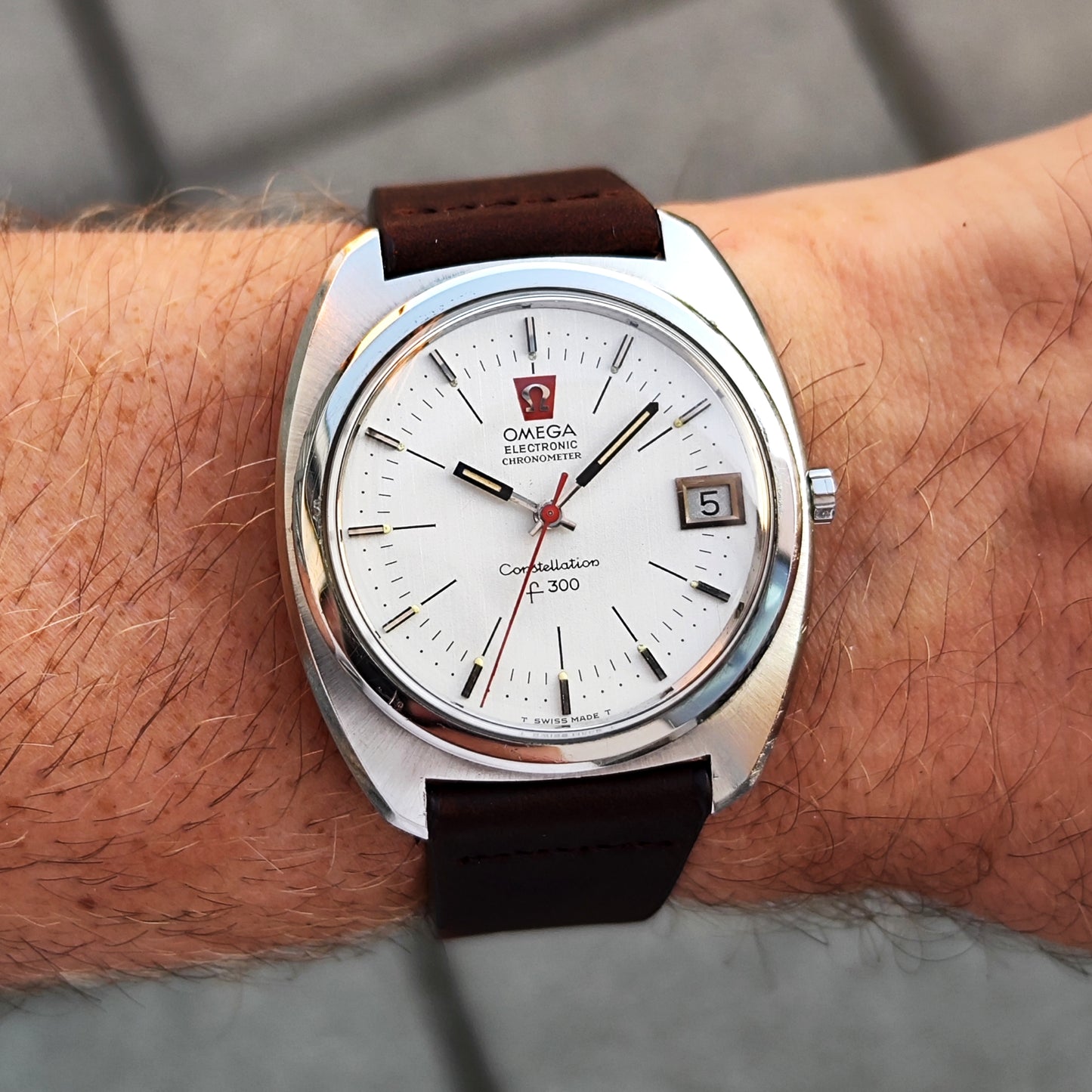 Omega Constellation f300 Silver Dial Electronic [REF. 198.002]