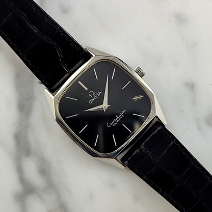 OMEGA Constellation Quartz Black Dial All Original Rare 1977 [REF. 191.0014]