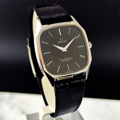 OMEGA Constellation Quartz Black Dial All Original Rare 1977 [REF. 191.0014]