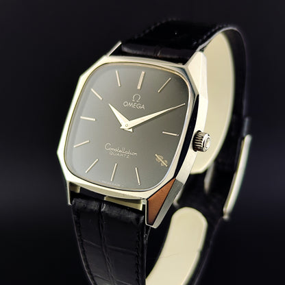 OMEGA Constellation Quartz Black Dial All Original Rare 1977 [REF. 191.0014]
