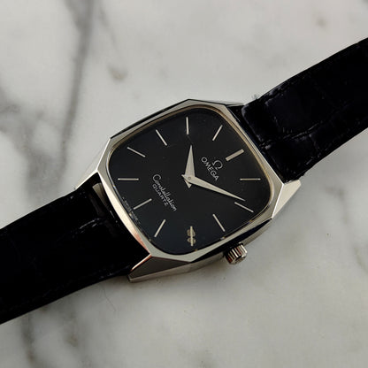OMEGA Constellation Quartz Black Dial All Original Rare 1977 [REF. 191.0014]