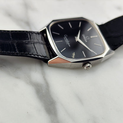 OMEGA Constellation Quartz Black Dial All Original Rare 1977 [REF. 191.0014]