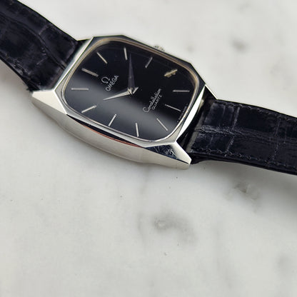 OMEGA Constellation Quartz Black Dial All Original Rare 1977 [REF. 191.0014]
