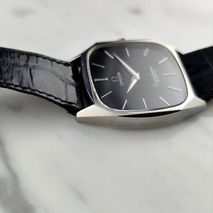 OMEGA Constellation Quartz Black Dial All Original Rare 1977 [REF. 191.0014]