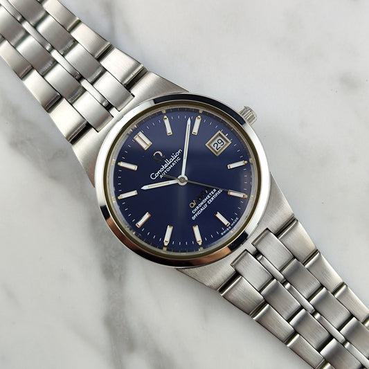 OMEGA Constellation Super Rare Blue Dial 1971 Serviced 08/2026 [REF. 168.0055]