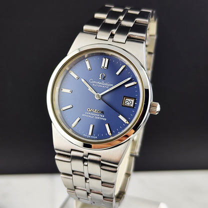 OMEGA Constellation Super Rare Blue Dial 1971 Serviced 08/2026 [REF. 168.0055]
