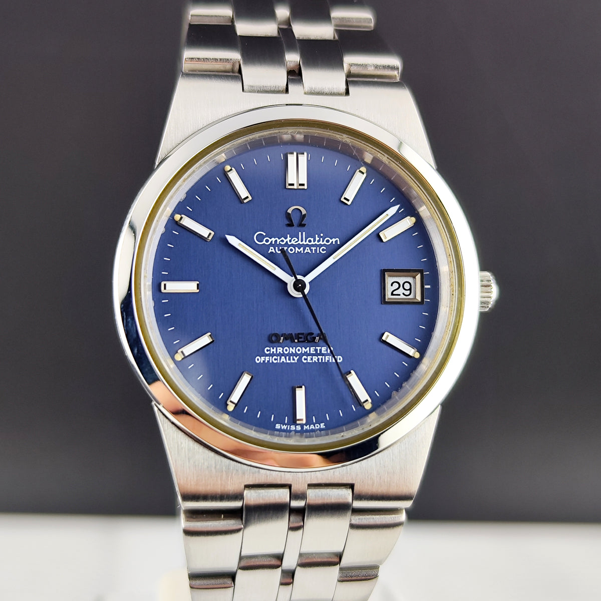 OMEGA Constellation Super Rare Blue Dial 1971 Serviced 08/2026 [REF. 168.0055]