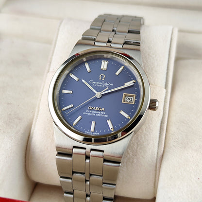 OMEGA Constellation Super Rare Blue Dial 1971 Serviced 08/2026 [REF. 168.0055]