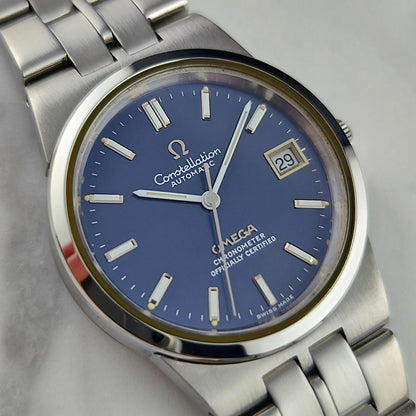 OMEGA Constellation Super Rare Blue Dial 1971 Serviced 08/2026 [REF. 168.0055]