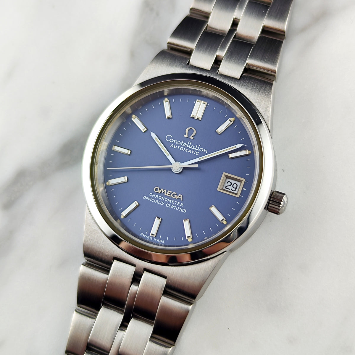 OMEGA Constellation Super Rare Blue Dial 1971 Serviced 08/2026 [REF. 168.0055]