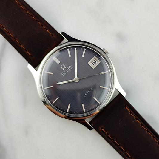 Omega De Ville Automatic Grey Rare Linen Dial 1969 Serviced 07/2026 [REF. 162.046]