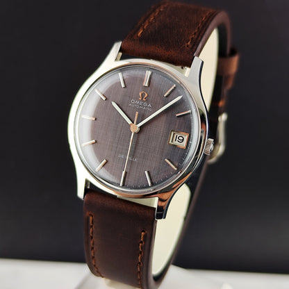 Omega De Ville Automatic Grey Rare Linen Dial 1969 Serviced 07/2026 [REF. 162.046]