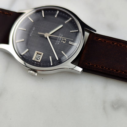 Omega De Ville Automatic Grey Rare Linen Dial 1969 Serviced 07/2026 [REF. 162.046]
