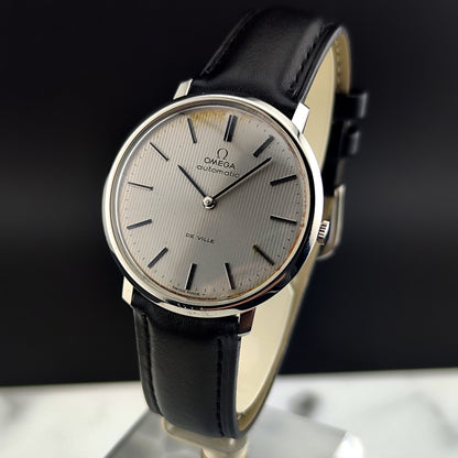 OMEGA De Ville Automatic Rare Tapestry Dial White 1966 [REF. 151.0039]