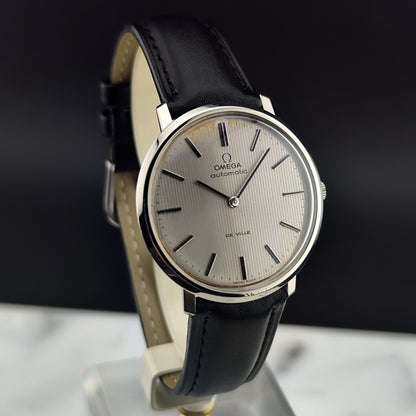 OMEGA De Ville Automatic Rare Tapestry Dial White 1966 [REF. 151.0039]