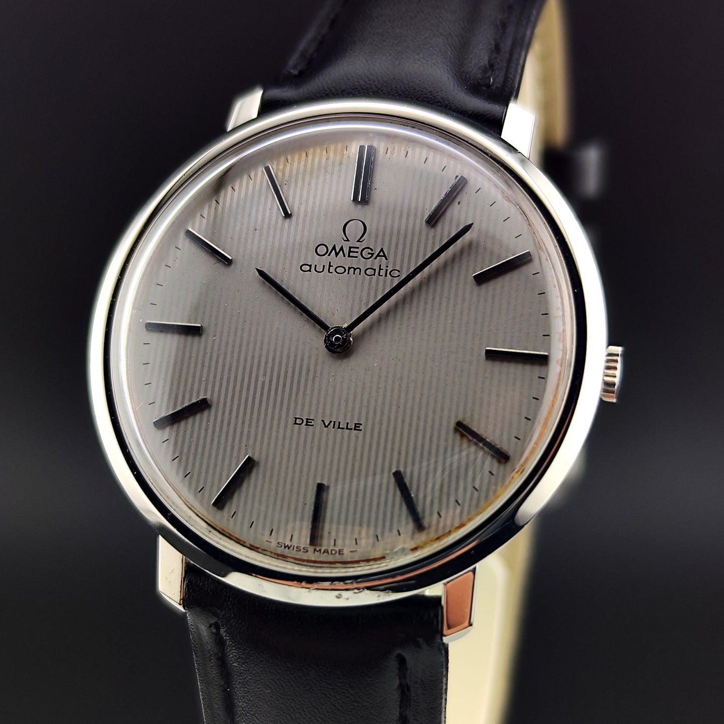 OMEGA De Ville Automatic Rare Tapestry Dial White 1966 [REF. 151.0039]