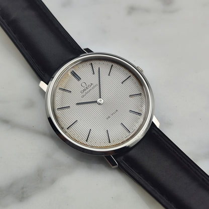 OMEGA De Ville Automatic Rare Tapestry Dial White 1966 [REF. 151.0039]