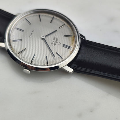 OMEGA De Ville Automatic Rare Tapestry Dial White 1966 [REF. 151.0039]