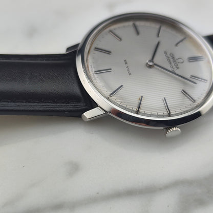 OMEGA De Ville Automatic Rare Tapestry Dial White 1966 [REF. 151.0039]