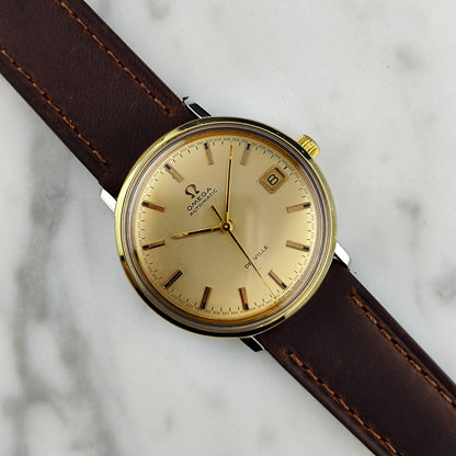OMEGA De Ville Automatic Gold Dial Date 1970 [REF. 166.033]