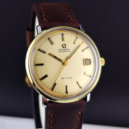OMEGA De Ville Automatic Gold Dial Date 1970 [REF. 166.033]