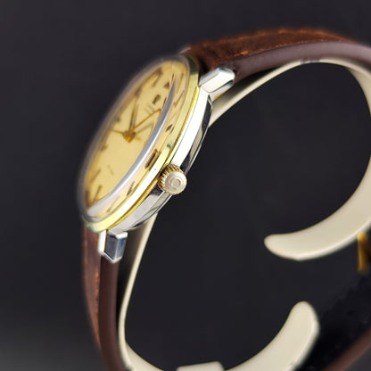 OMEGA De Ville Automatic Gold Dial Date 1970 [REF. 166.033]