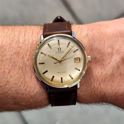 OMEGA De Ville Automatic Gold Dial Date 1970 [REF. 166.033]