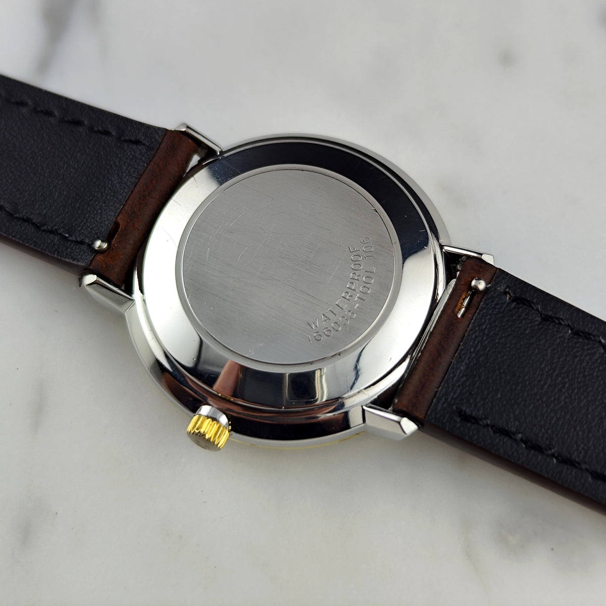 OMEGA De Ville Automatic Gold Dial Date 1970 [REF. 166.033]