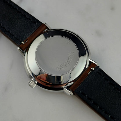 OMEGA De Ville Automatic Silver/Grey Linen Dial Date 1970 [REF. 166.033]