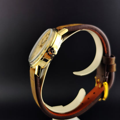 OMEGA De Ville Chronometer Day-Date f300Hz Gold Tapestry Dial 1972 [REF. 198.003]