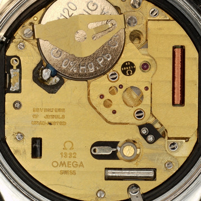 OMEGA De Ville Date Quartz Rare Blue Ring Dial [REF. 196.0145]