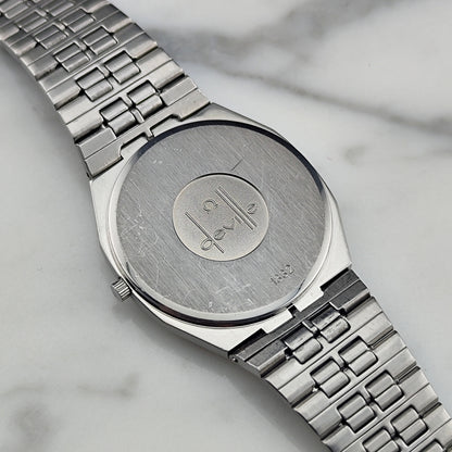 OMEGA De Ville Date Quartz Rare Blue Ring Dial [REF. 196.0145]