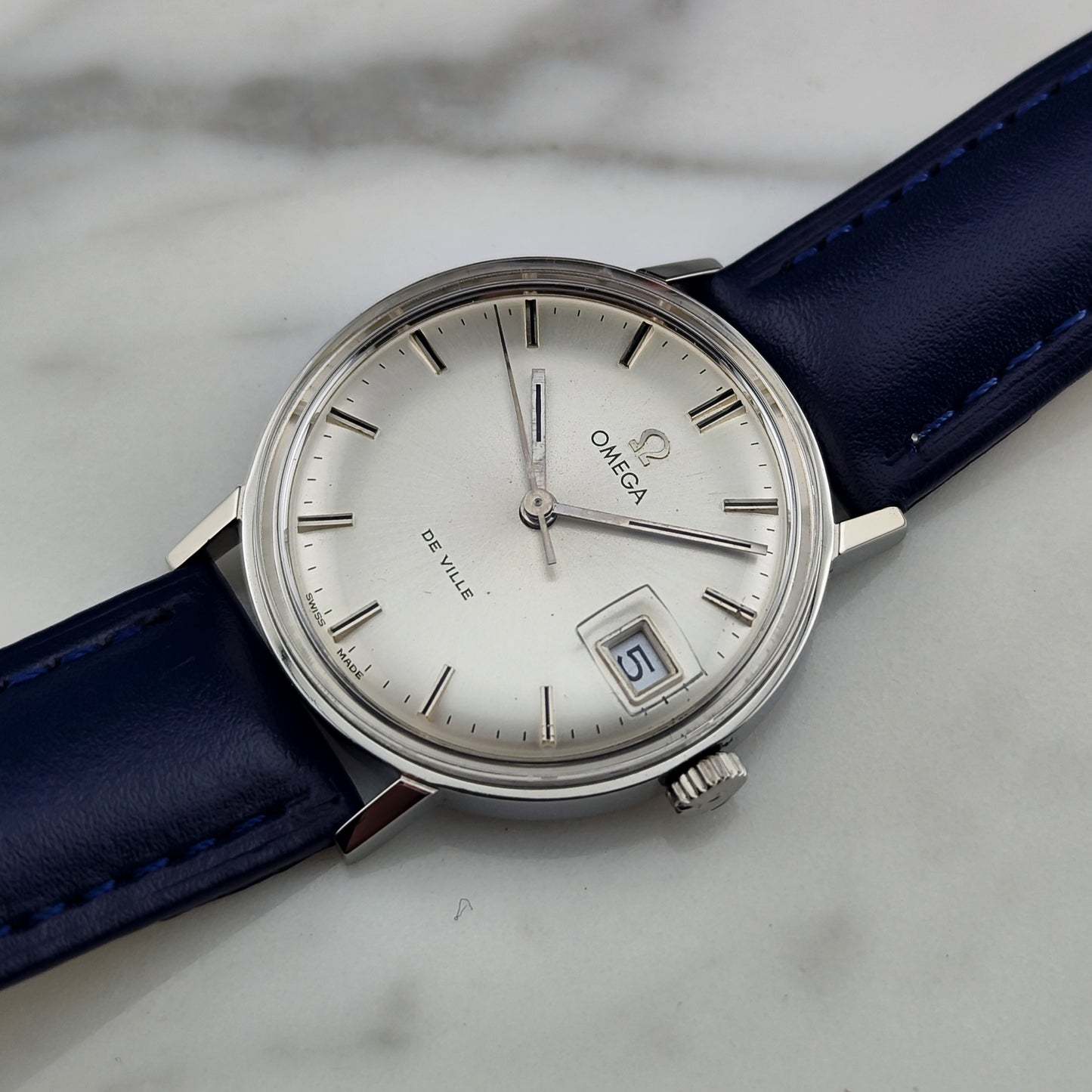 OMEGA De Ville Date Silver Dial Serviced 12/2025 [REF. 136.019]