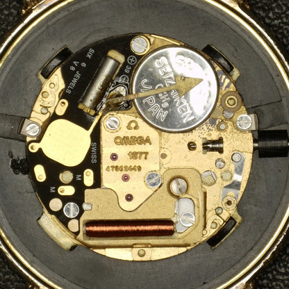 OMEGA De Ville Gold Milanese Super Rare 1982 Defective [REF. 39108270]