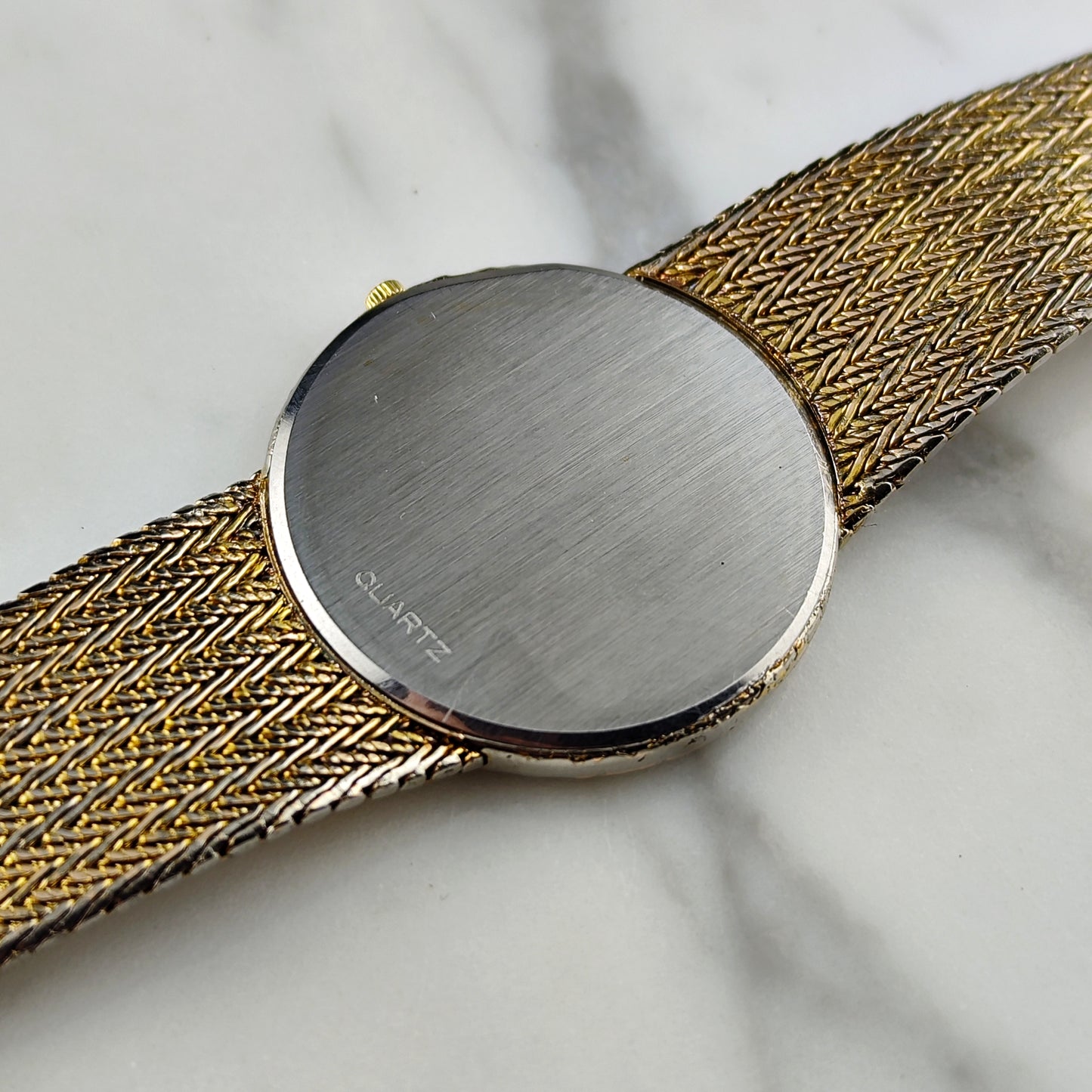 OMEGA De Ville Gold Milanese Super Rare 1982 Defective [REF. 39108270]