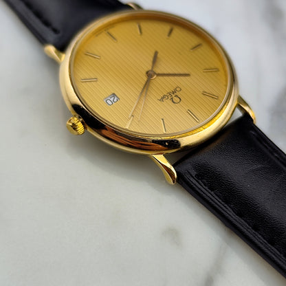 OMEGA De Ville Gold Rare Tapestry Dial [REF. 196.0312]